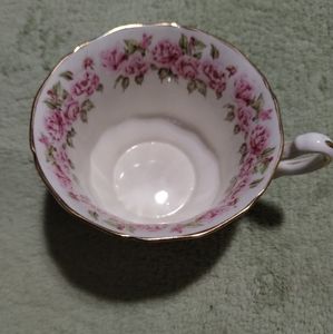 Vintage "Adderley Pink Roses", England Bone China Teacup #341, Possibly Initals